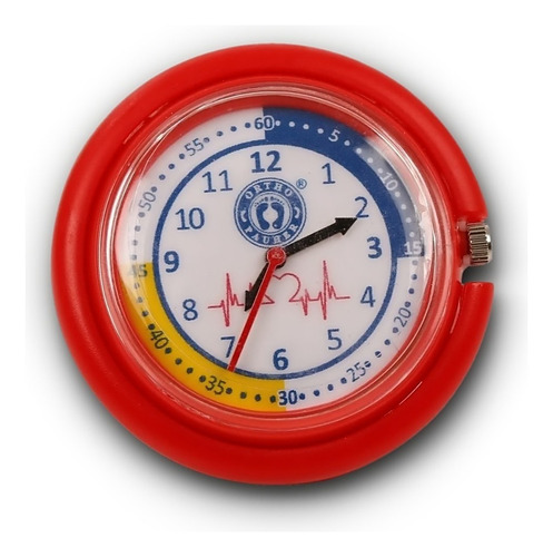 Relógio Para Estetoscópio Ortho Pauher - Littmann Spirit Bic Cor Vermelho