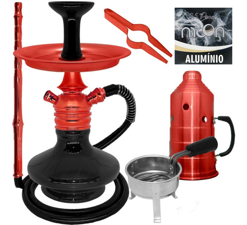 Narguile Completo Mini Monster Mangueira Anti Chamas Barato