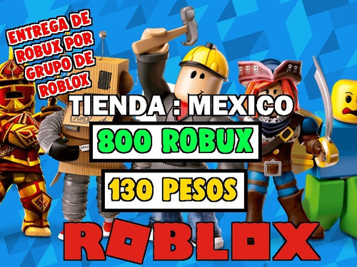 800 Robux Entrega Por Grupo De Roblox Mercado Libre - grupo roblox de robux