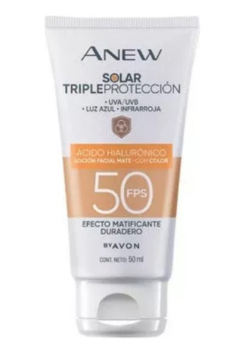 Protector Solar Triple Protección Anew Avon Ácido Hialuróni