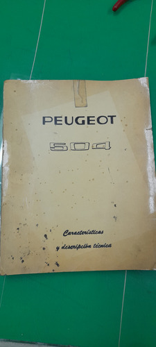 Manual Peugeot 504 Características Y Descripción Técnica