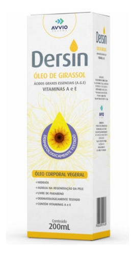 Óleo De Girassol Cicatrizante 200ml Avvio