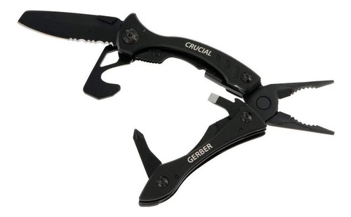 Multiherramienta Navaja Gerber Crucial Black Con Clip Color Negro