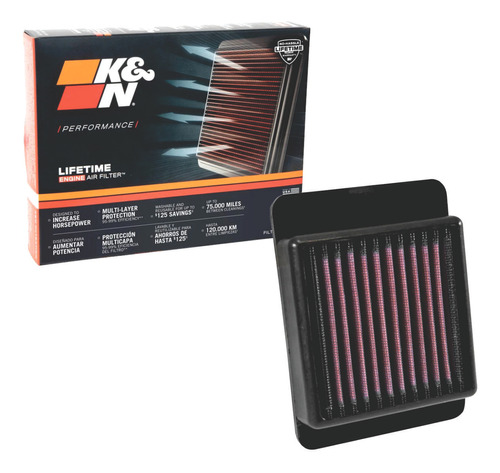 Filtro Ar K&n Kn Yamaha Mt03 Mt 03 Mt-03 2016 2017 2018 2019