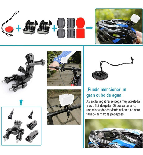 Imagen 9 de 9 de Kit De Accesorios 80 En 1 Para Gopro Hero 9/8/7/6/5/4/sjcam