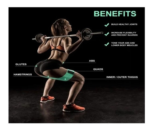 Set 3 Bandas Elásticas Resistencia Ejercicio Entrenamiento