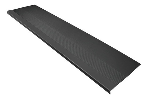 Grada Pvc Estriada (negro) 3mm X 120cm X 30cm