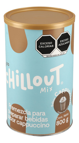 Chill Out Mix Base En Polvo Sabor Capuchino Bote 800 Gramos