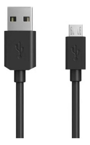 Kit 3 Cabos Micro Usb Compatível Samsung A10 A01 A02 A03 J7 Cor Preto