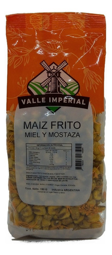 Maiz Frito Sabor Miel Y Mostaza 150 Gr Marca Valle Imperial