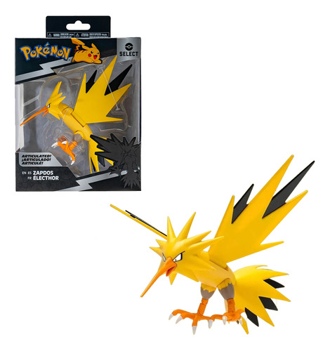 Pokémon Articulado Zapdos Colecionável Novo Lacrado Sunny