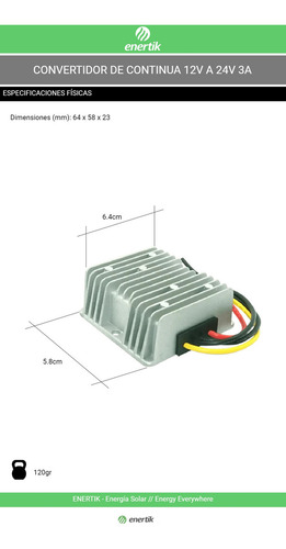 Elevador De Continua Dc 12v - 24v 3a