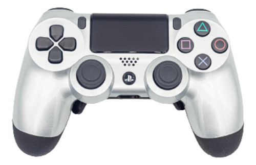 Controle Stelf Ps4 Com Grip Silver Gloss