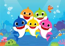 Comprar Banners Infantiles, Cumpleaños,baby Shark