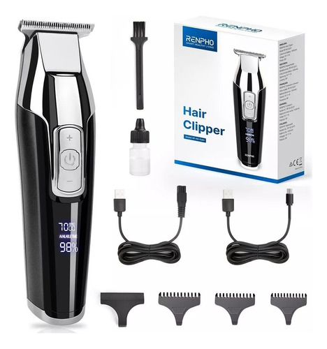 Renpho maquina para cortar cabello inalámbrico HC-US01-BK negro