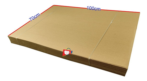 50 Laminas De Carton Micro Corrugado Kraft 2mm  100cmx70cm