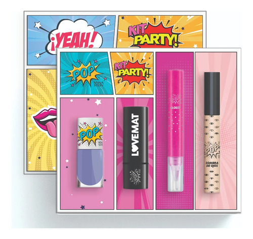 Imagen 4 de 10 de Kit Pop 2 Esm,labial Barra, Glossy,som Anna Stein