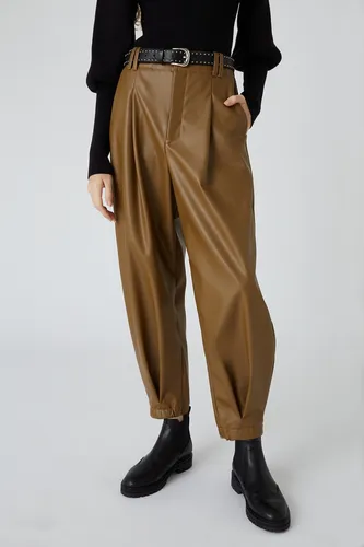 Pantalon slouchy cuero sale