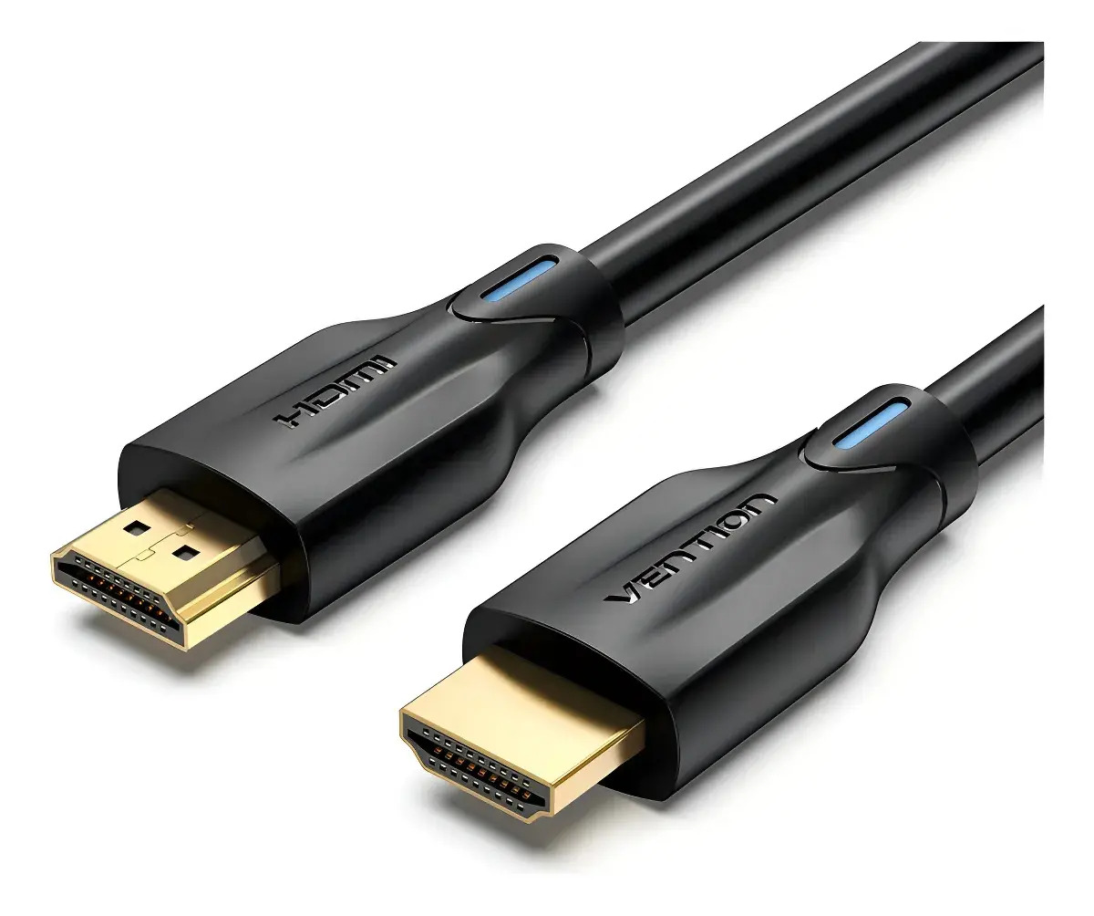 Cable Vention Hdmi 2.1 - Certificado Profesional - 8k Hdr Earc Hdcp 144hz - Blindado 48 Gbps Oro - Premium Gamer Full Hd - 1,5 Metros - Aanbg