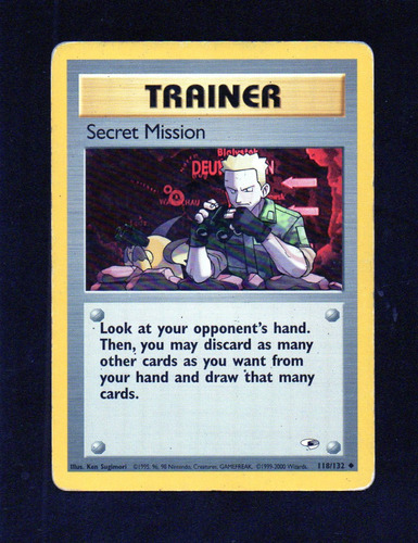 Carta Pokemon Trainer, Secret Amaission, 118/132. Mira !!!