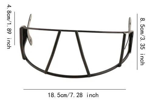 Baseball Face Guard Ice Hockey Face Mask 22.5x8.5cm Black