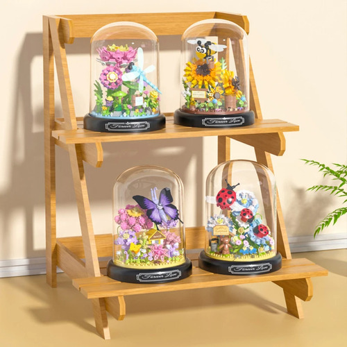 Bloque De Flores Para Insectos, Abeja, Mariposa, Bonsái, Mod
