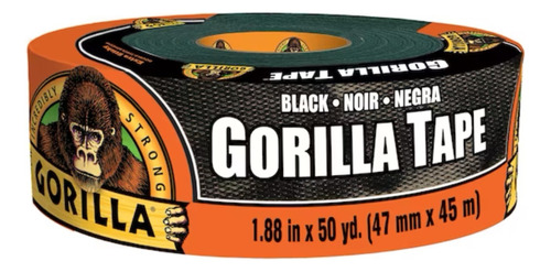 Cinta Gorilla 45mts 50yds Adhesivo Doble Espesor Resistente Color Negro