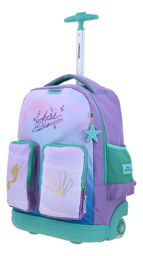 Mochila Chenson Ruedas Disney Princesas Ariel Primaria Deeper