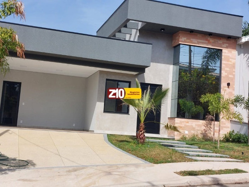 Imagem 2 de 30 de Z10 Imoveis Indaiatuba | Ca09932 - Casa Térrea Em Condomínio Fechado Com Excelente Acabamento - Portal Dos Ipes - Ca09932 - 70644435