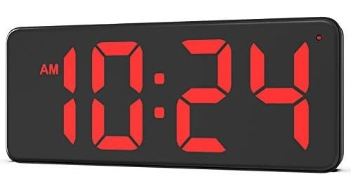 Reloj De Pared - Reloj De Pared Digital Led Con Pantalla Gra