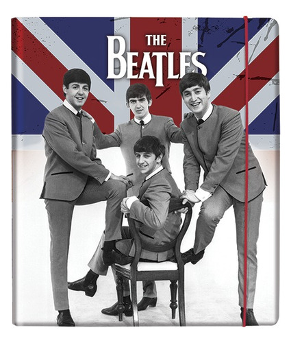 Carpeta Carta Hard Cover The Beatles De 1 Pulgada Danpex