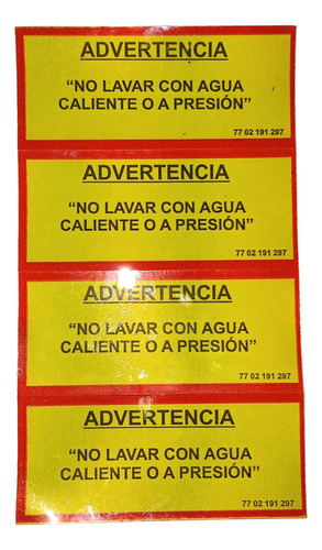 Calcomania Sticker Advertencia Original Renault