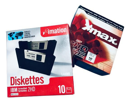 3 Cajas Con 10 Diskettes C/u 3.5 1.4mb Sony, Xmax, Imation 