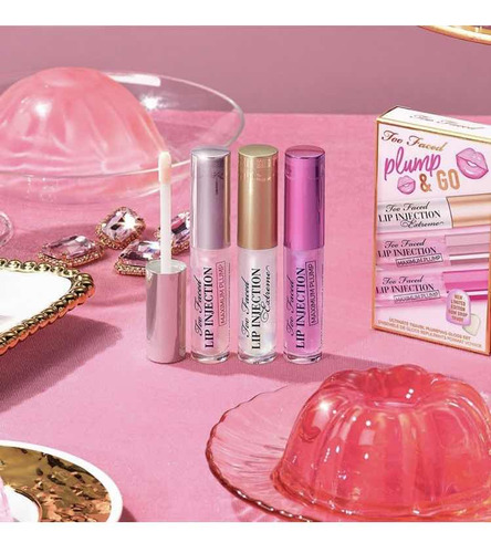 Too Faced Mini Plump & Go Lip Injection Gloss Set Original