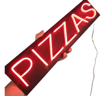 Comprar Cartel Neón Led - Pizzas - Vidriera - Consul Otros Rubros