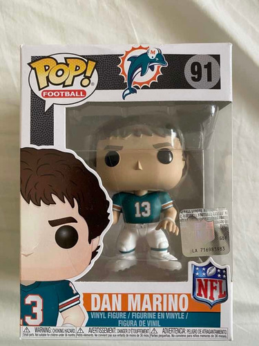 Funko Pop Dan Marino Nfl Miami Dolphins Envío Incluido