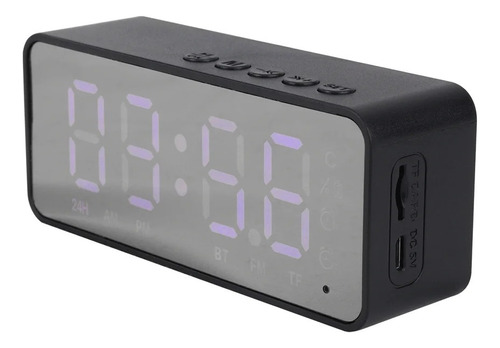  Parlante Reloj Despertador Inalambrica Portatil Bluetooth