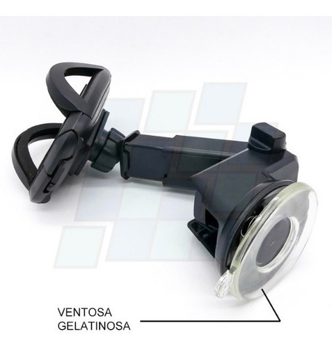 Imagen 2 de 5 de Soporte Porta Gps Celular Para Auto Articulado Y Sopapa!