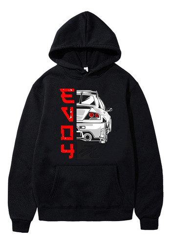 G Sudadera Con Capucha Con Estampado De Coche Anime Initial