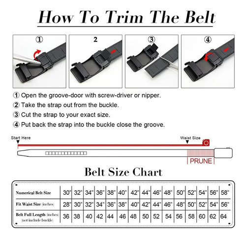 Cinturón De Piel Para Hombre Vestir Con Hebilla Automática