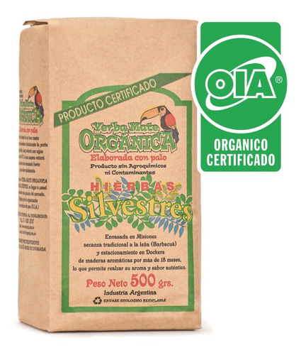 Imagen 2 de 5 de Pack X 12 Yerba Mate Orgánica Silvestres