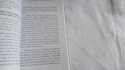 Educación De Un Kabbalista Rav Berg Kabbalah Publishing (Usado)