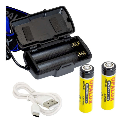 Linterna Frontal Led Recargable 3w Op-3371 Opalux Mihaba