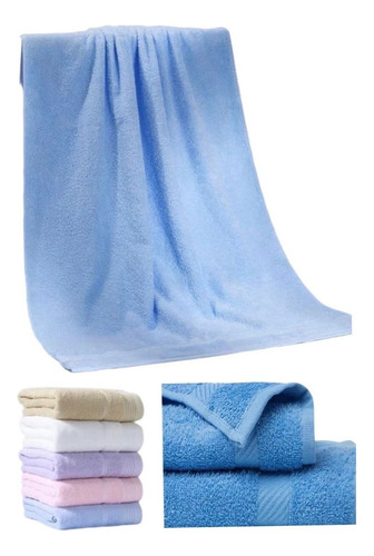 Set 6 Toalla Baño Algodon 140cmx70cm Liso Stj-5