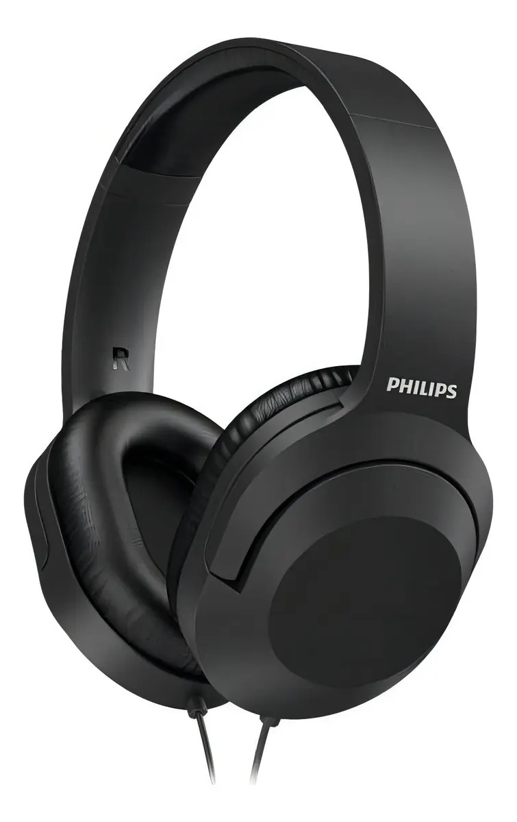 Headset Over-ear P/ Músico Dj Téc De Som Gamer Marca Philips Cor Preto