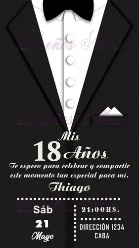 Tarjetas De Invitacion 18 Anos | MercadoLibre 📦