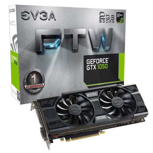 Placa Vga Evga Geforce Gtx 1050 Ftw Gaming 2gb 12x Sem Juros