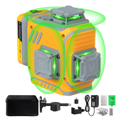 Nivel Laser Autonivelante Herramienta Linea 3 X 360 ° 12 Haz