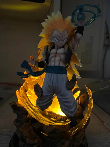 Action Figure Gotenks Ssj3 Boneco Dragon Ball Z 21cm C/led