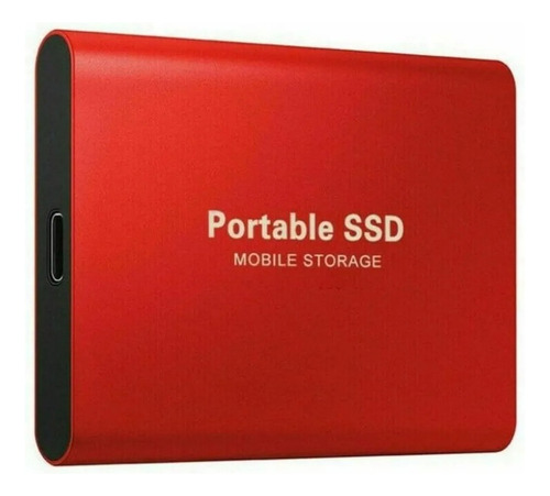 Disco Duro Externo De Alta Velocidad Ssd 1tb Para Las Tablet Color Rojo